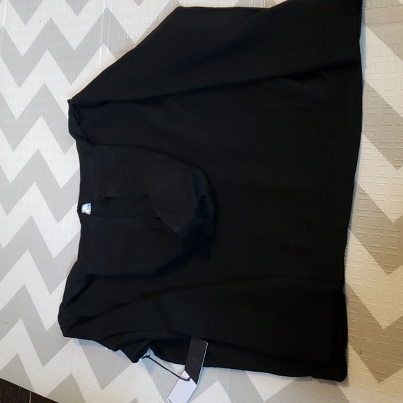 onia  black Garment dye terry Pull over Hoodie.  100% cotton NWT size Large - Picture 3 of 7